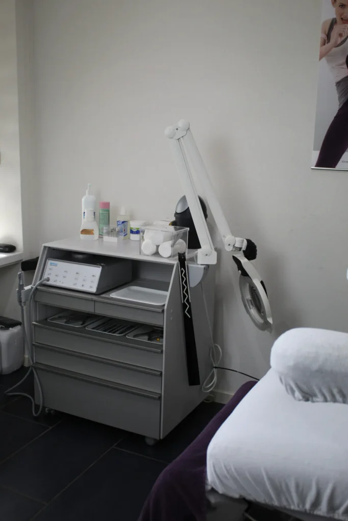 Behandelruimte van de pedicurepraktijk in Vriezenveen